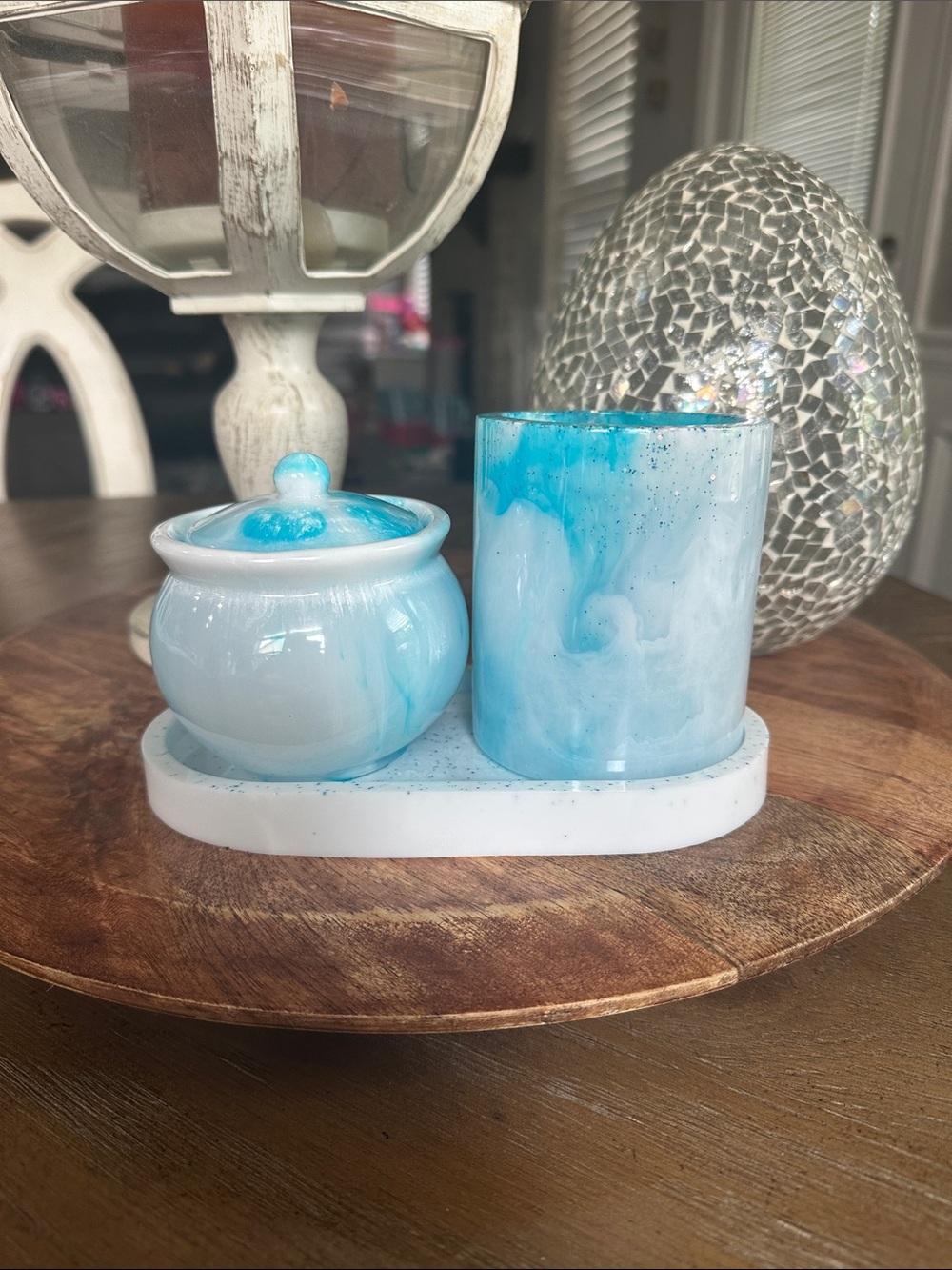 Epoxy resin vanity set HOMEMADE